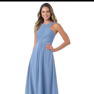 Azazie Kaleigh Dress in Steel Blue - NWT, never worn